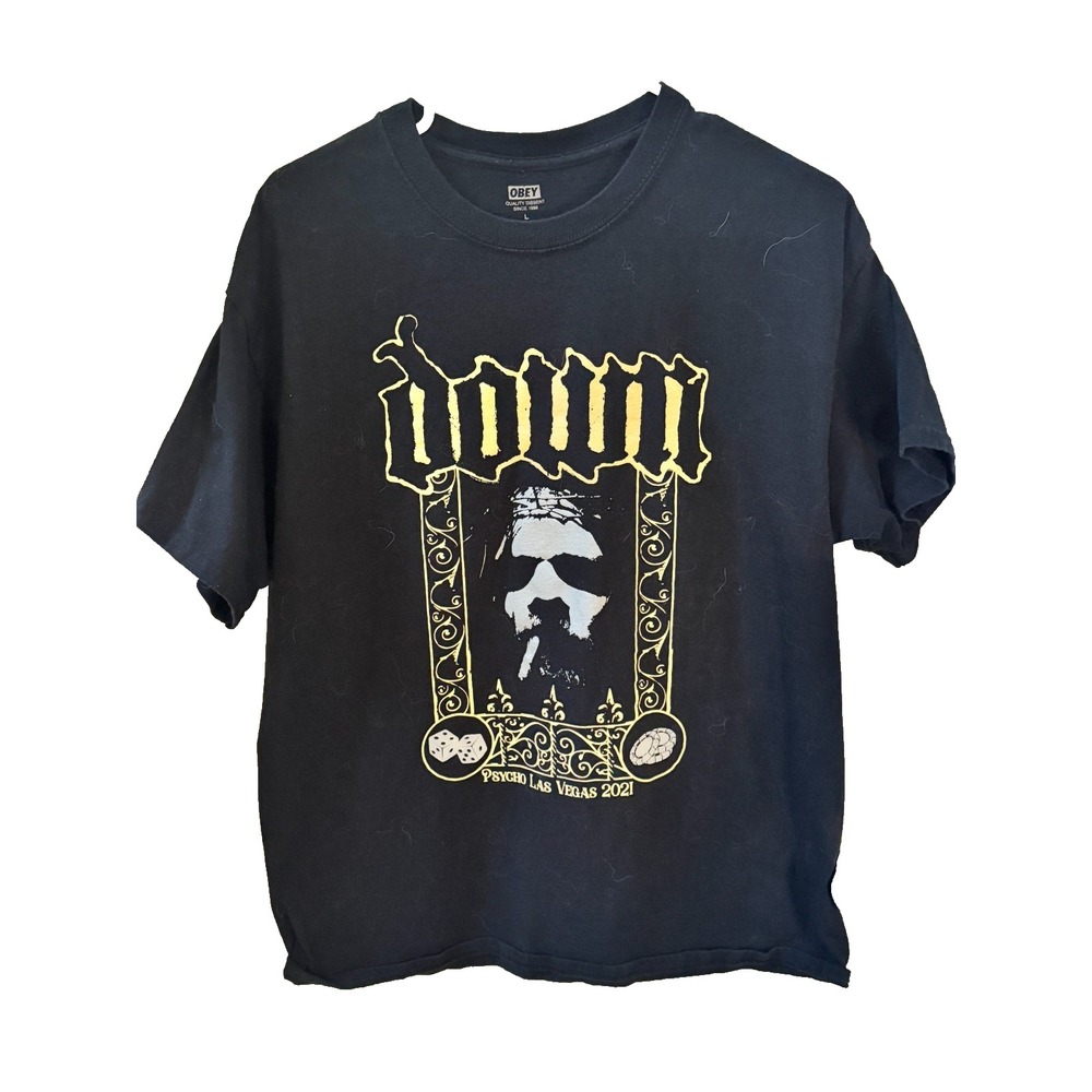 Psycho Las Vegas 2021 Down GOLD NOLA 25th Anniversary Shirt!!!  Size L NWOT.